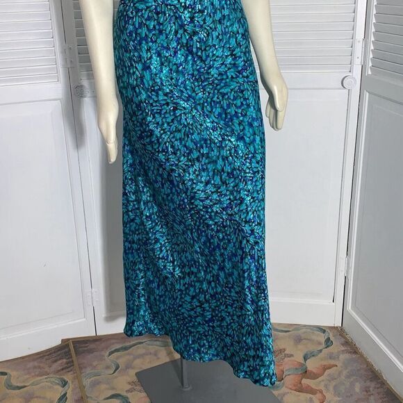 Vintage Neiman Marcus UNION MADE Slip Satin Maxi Dress Georgette Trabolsi Medium - Picture 2 of 15